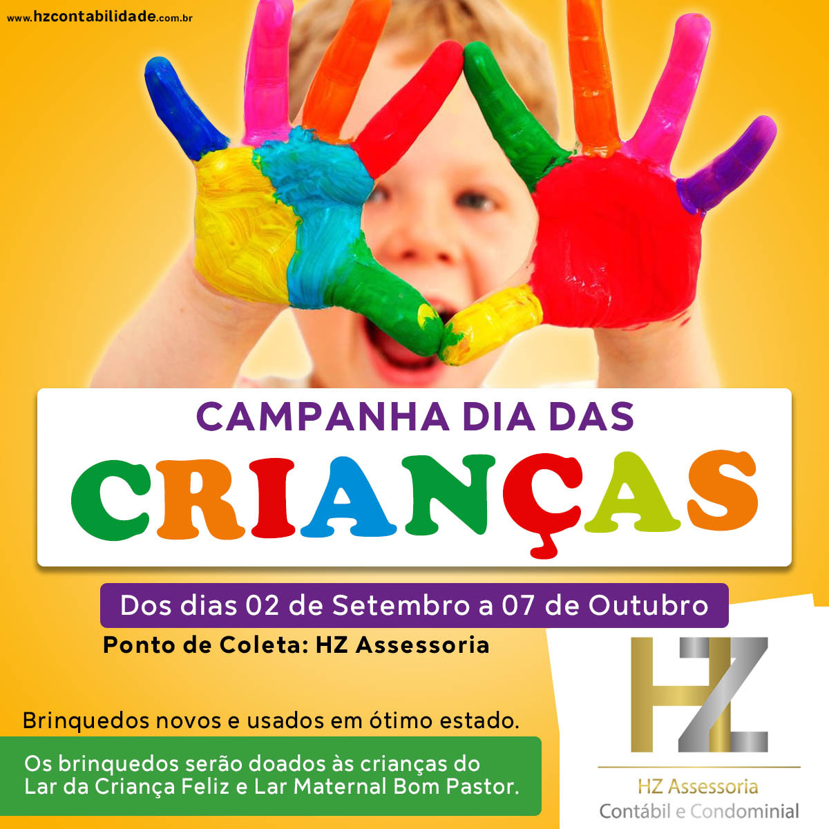Campanha Dia Das Crianças - HZ Assessoria